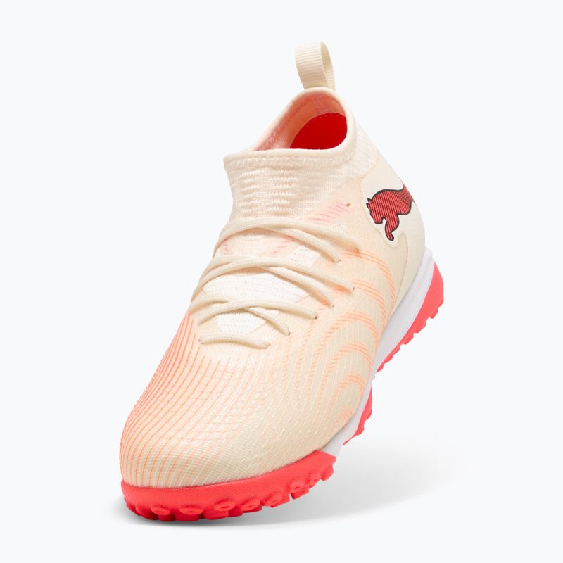 Gyermek focicipők PUMA Future 9 Match TT+ Mid Jr sugared almond/puma white/ultra red/puma black 4