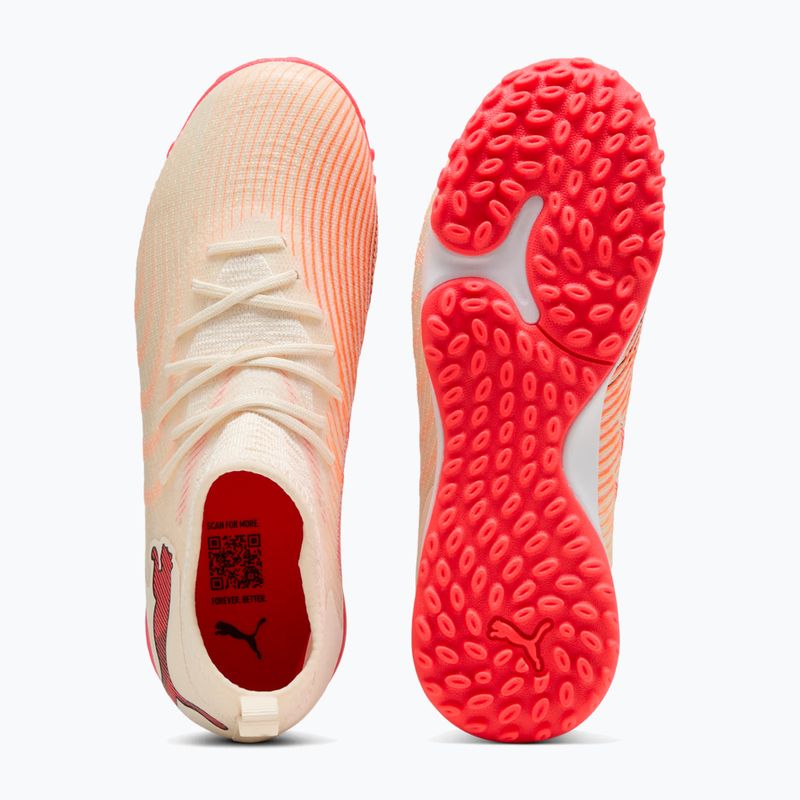 Gyermek focicipők PUMA Future 9 Match TT+ Mid Jr sugared almond/puma white/ultra red/puma black 5
