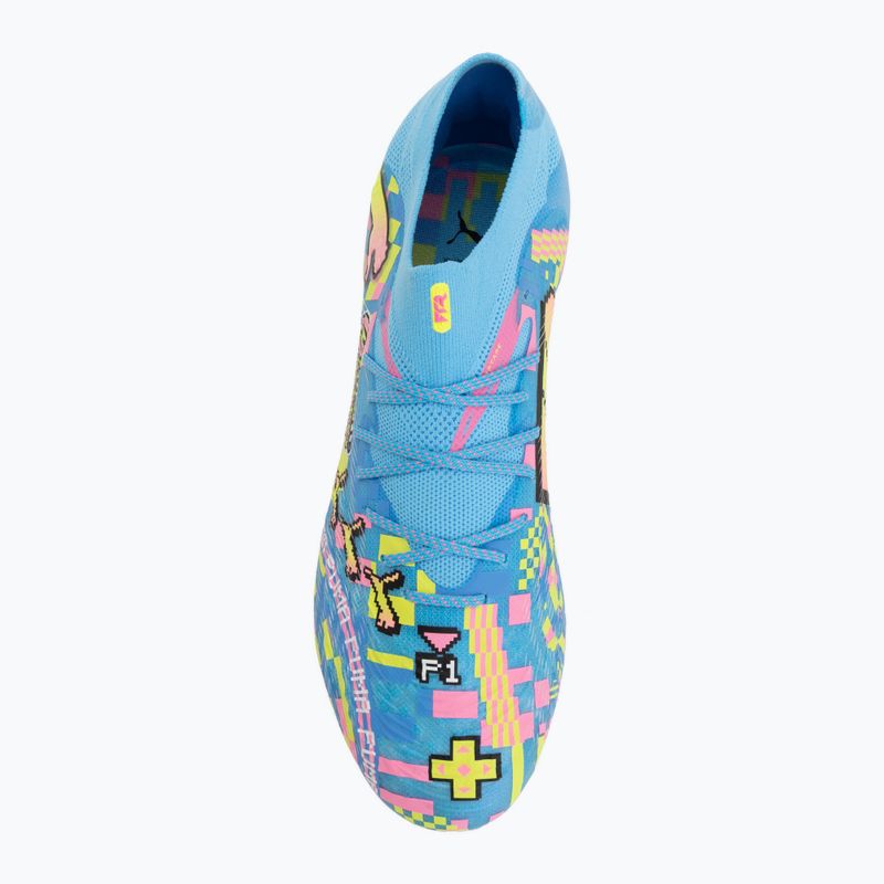Focicipők PUMA Future 9 Ultimate Advanced Level FG puma white/blue glimmer/pink glimmer/yellow alert 5