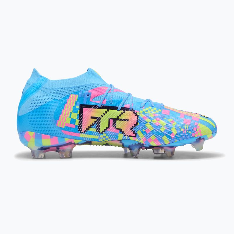 Focicipők PUMA Future 9 Ultimate Advanced Level FG puma white/blue glimmer/pink glimmer/yellow alert 2