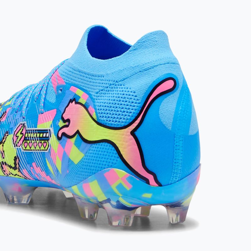 Focicipők PUMA Future 9 Ultimate Advanced Level FG puma white/blue glimmer/pink glimmer/yellow alert 6