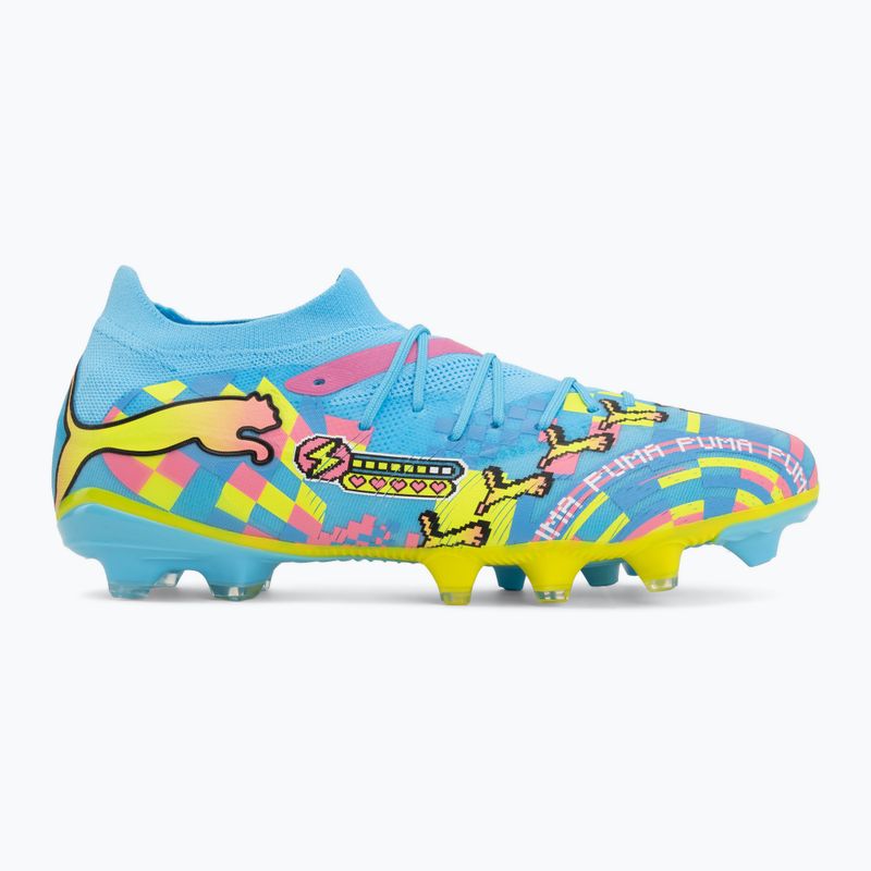 Focicipők PUMA Future 9 Match Advanced Level FG/AG puma white/blue glimmer/pink glimmer/yellow alert 2