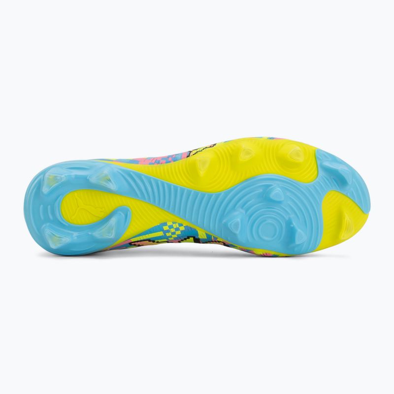 Focicipők PUMA Future 9 Match Advanced Level FG/AG puma white/blue glimmer/pink glimmer/yellow alert 4