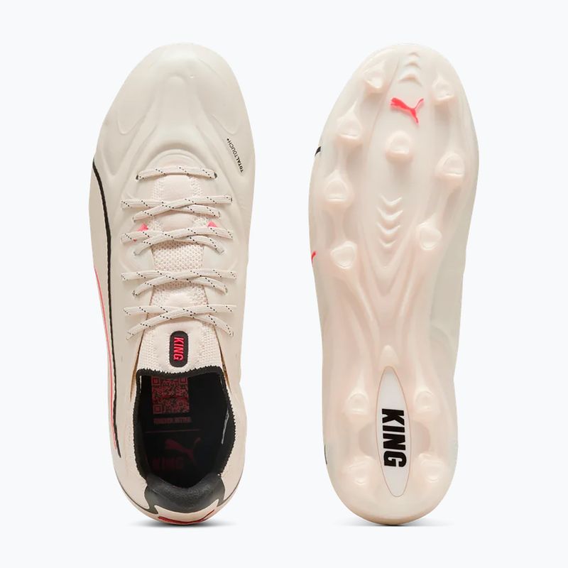 Focicipők PUMA King 20 Ultimate FG/AG sugared almond/puma black/ultra red 3