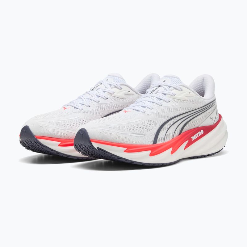 Férfi futócipők Puma Velocity Nitro 5 puma white/ultra red 3