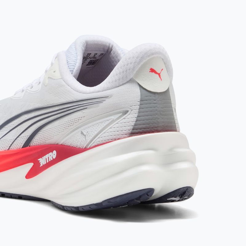 Férfi futócipők Puma Velocity Nitro 5 puma white/ultra red 6