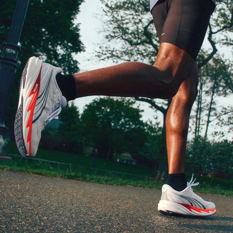 Férfi futócipők Puma Velocity Nitro 5 puma white/ultra red 9