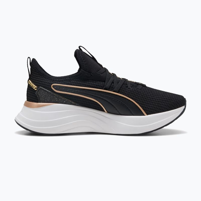 Női cipők PUMA Softride Sabrina Polished Chrome puma black/puma white/puma gold 2