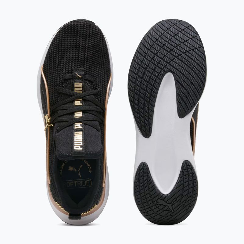 Női cipők PUMA Softride Sabrina Polished Chrome puma black/puma white/puma gold 5