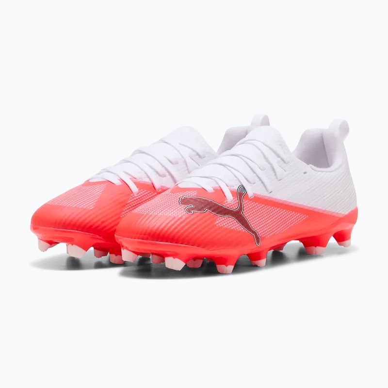 Gyermek focicipők PUMA Ultra 7 Match FG/AG Jr ultra red/puma black/puma white 3