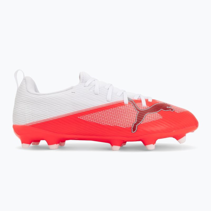Gyermek focicipők PUMA Ultra 7 Match FG/AG Jr ultra red/puma black/puma white 2