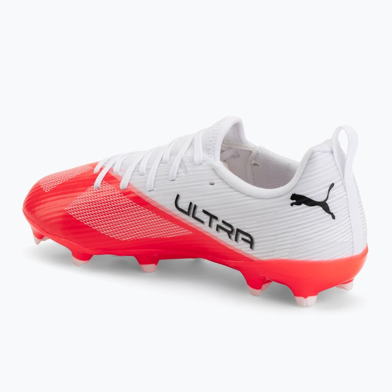 Gyermek focicipők PUMA Ultra 7 Match FG/AG Jr ultra red/puma black/puma white 3