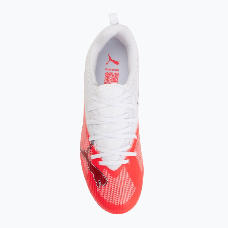 Gyermek focicipők PUMA Ultra 7 Match FG/AG Jr ultra red/puma black/puma white 5