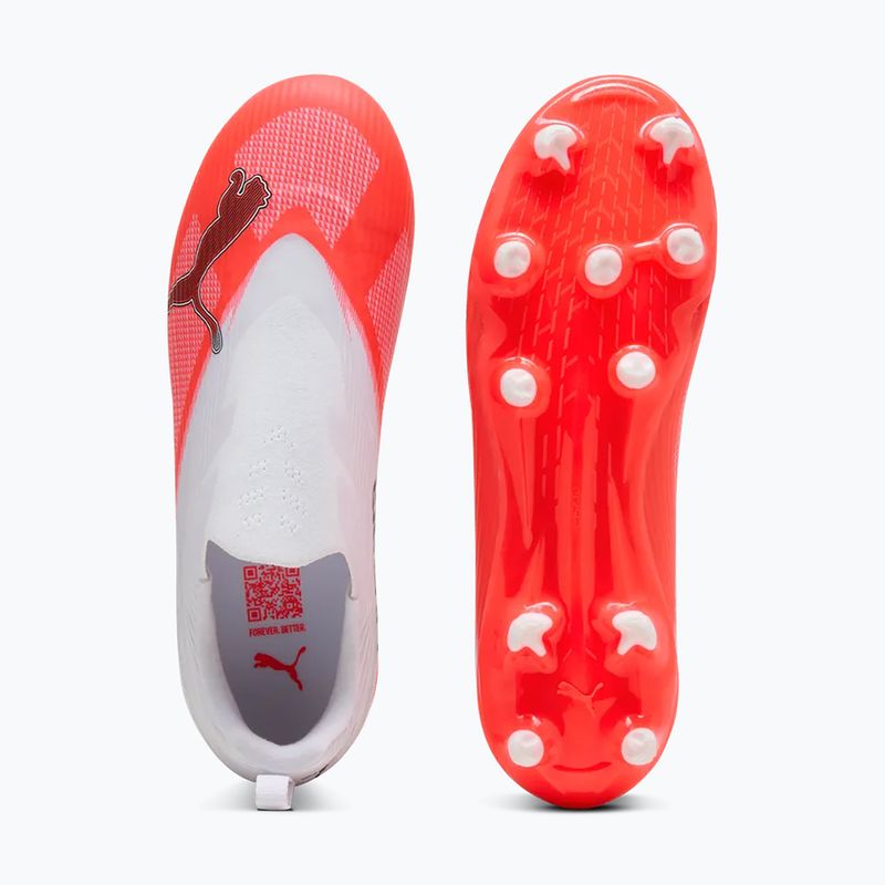 Gyermek focicipők PUMA Ultra 7 Match LL FG/AG Jr ultra red/puma black/puma white 3