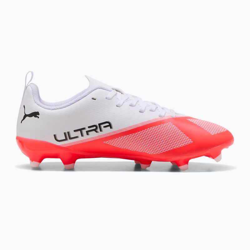 Gyermek focicipők Puma Ultra 7 Play FG/AG Jr Ultra Red/Puma Black/Puma White 2