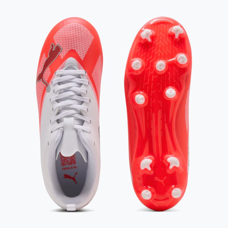 Gyermek focicipők Puma Ultra 7 Play FG/AG Jr Ultra Red/Puma Black/Puma White 5
