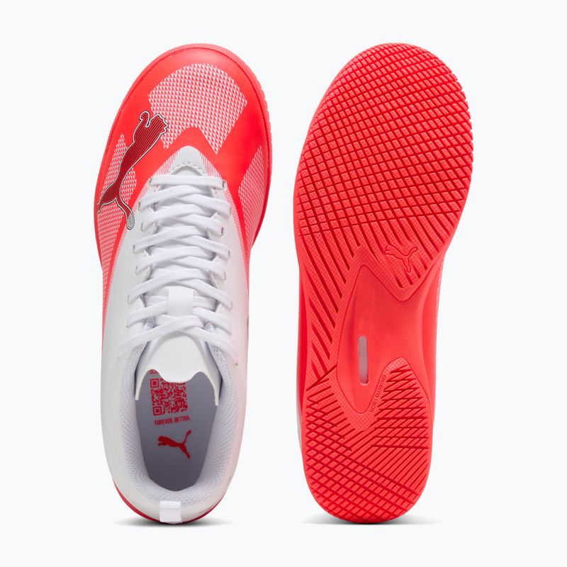 Gyermek focicipők Puma Ultra 7 Play IT Jr Ultra Red/Puma Black/Puma White 5