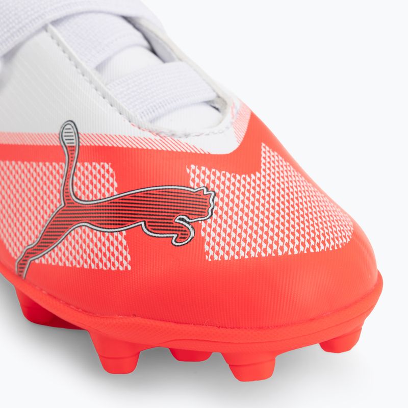 Gyermek focicipők PUMA Ultra 7 Play V FG/AG RB Jr ultra red/puma black/puma white 7