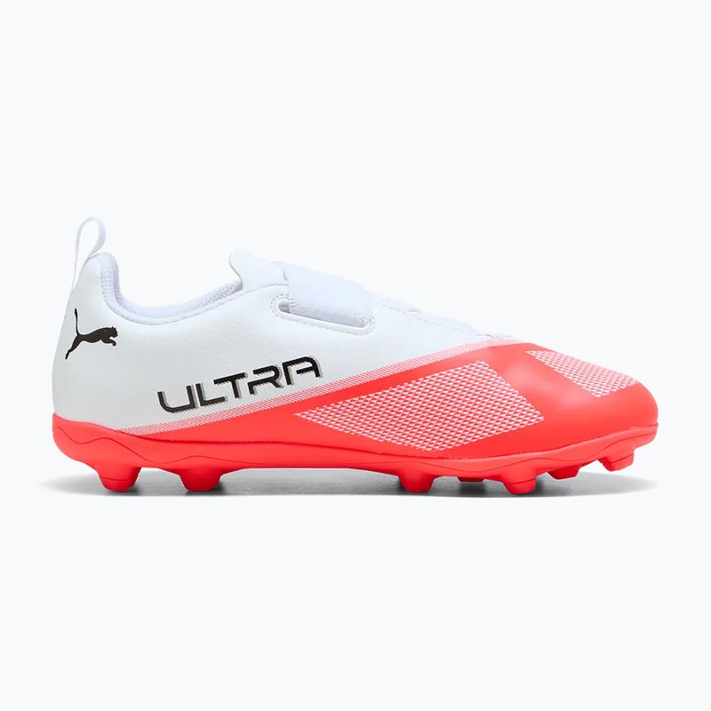 Gyermek focicipők PUMA Ultra 7 Play V FG/AG RB Jr ultra red/puma black/puma white 2