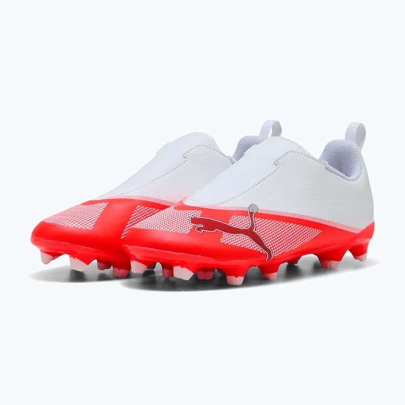 Gyermek focicipők Puma Ultra 7 Play LL FG/AG Jr Ultra Red/Puma Black/Puma White 3