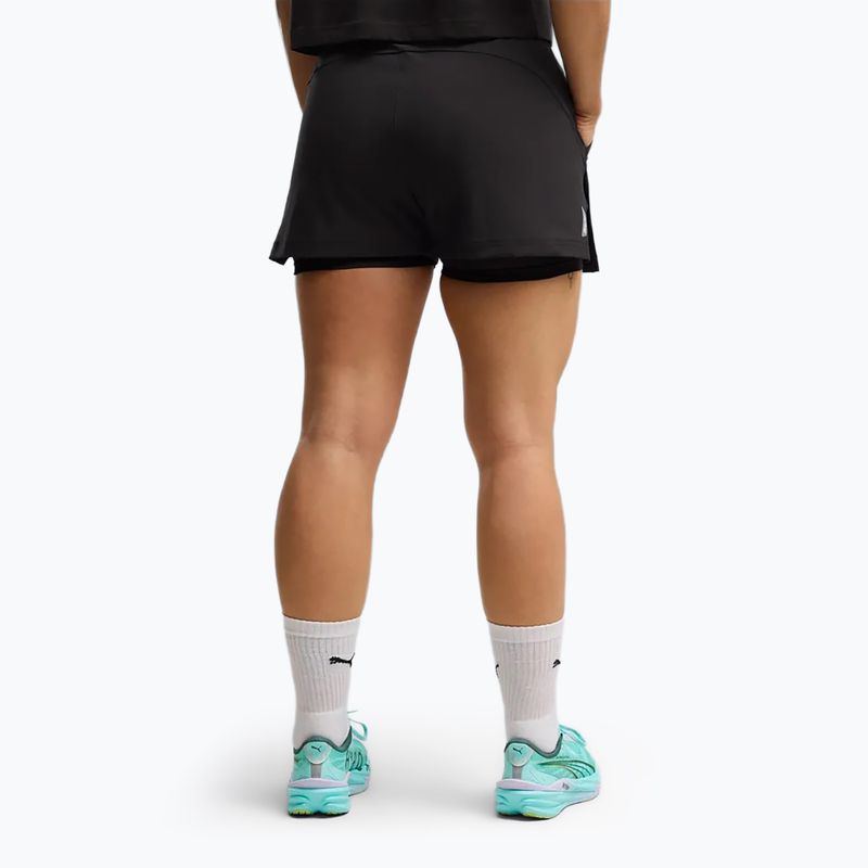 Női edzőshort PUMA x HYROX 3" 2in1 fekete 3