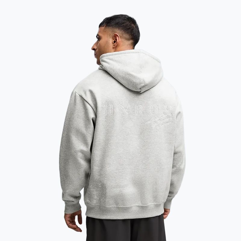 Férfi PUMA x HYROX Heavyweight kapucnis pulóver világosszürke 3