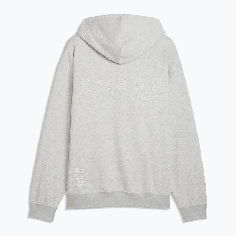 Férfi pulóver Puma Hyrox Heavyweight Hoodie light grey 5