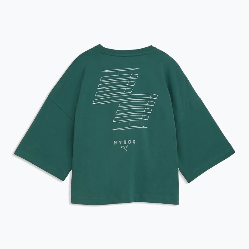 Női edzőpóló PUMA x HYROX Cropped Lifestyle herb garden 5