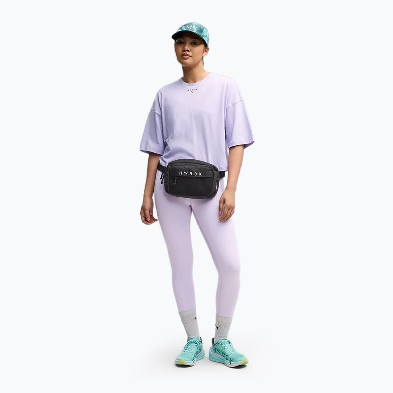 Női edzőpóló PUMA x HYROX Cropped Lifestyle világoslila 2