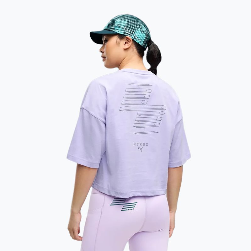 Női edző póló Puma Hyrox Cropped Lifestyle light violet 3
