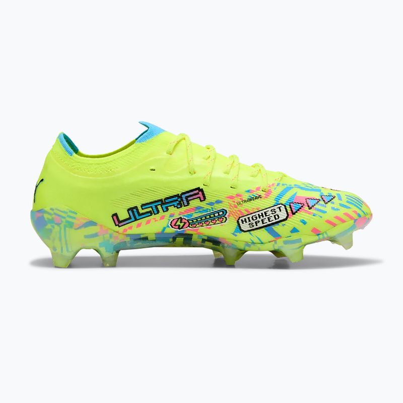Focicipők PUMA Ultra Nitro 7 Ultimate Advanced Level FG puma white/blue glimmer/pink glimmer/yellow alert 2