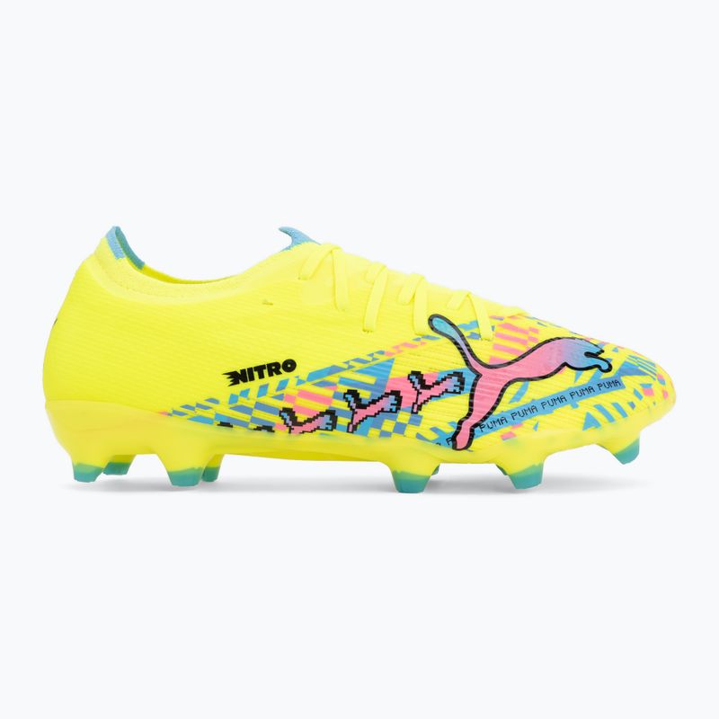 Focicipők PUMA Ultra Nitro 7 Match Advanced Level FG/AG puma white/blue glimmer/pink glimmer/yellow alert 2