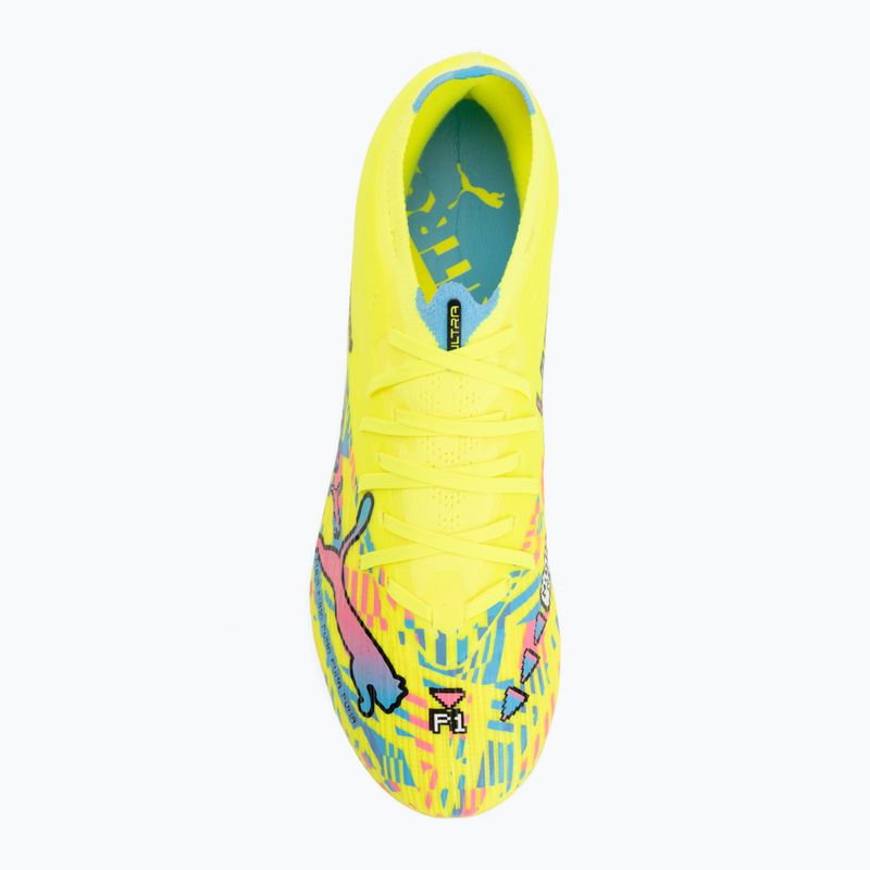 Focicipők PUMA Ultra Nitro 7 Match Advanced Level FG/AG puma white/blue glimmer/pink glimmer/yellow alert 5