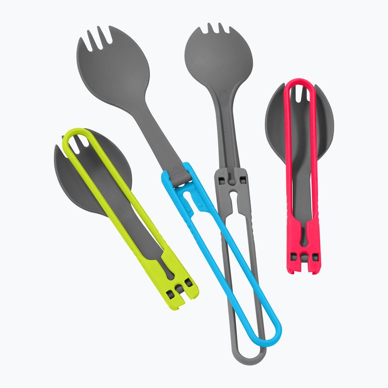 MSR összecsukható evőeszközök Spork 4 piros/ szürke/ kék/ zöld evőeszközkészlet 2