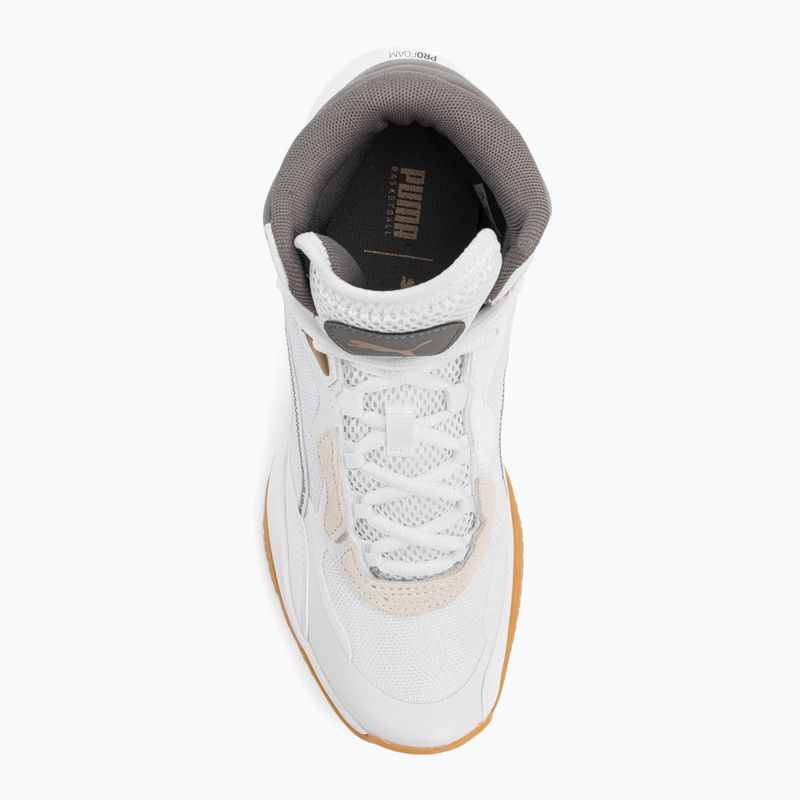 Férfi kosárlabda cipő PUMA Playmaker Pro Mid Trophies hamuszürke/cast iron/puma gold 6