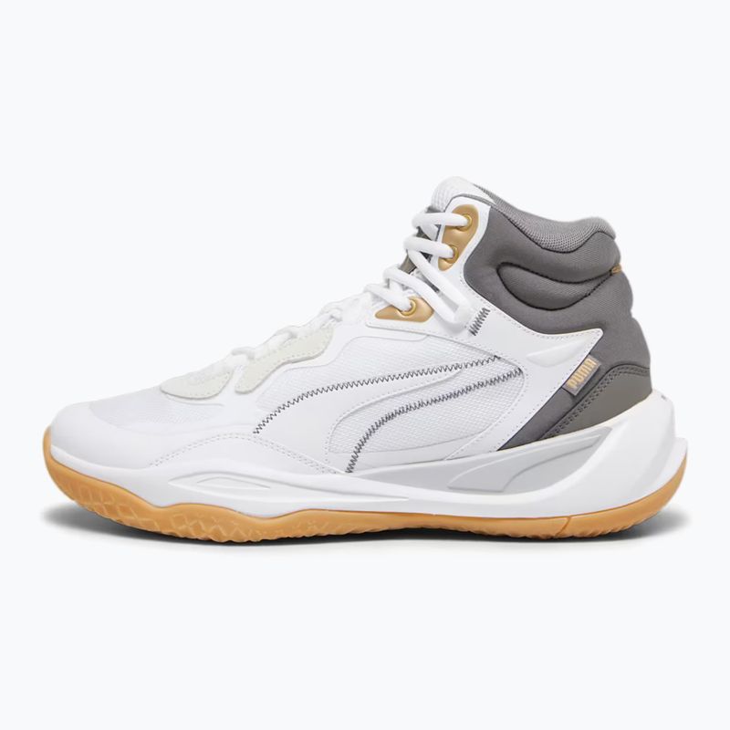 Férfi kosárlabda cipő PUMA Playmaker Pro Mid Trophies hamuszürke/cast iron/puma gold 7