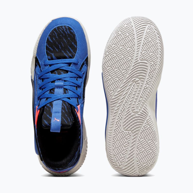 Férfi kosárlabda cipő PUMA Court Rider Chaos Clydes Closet clyde royal/harbor mist/puma black/fire orchidea 11