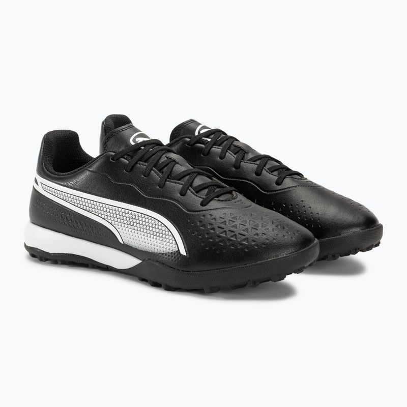 PUMA King Match TT férfi futballcipő puma fekete/puma fehér 4