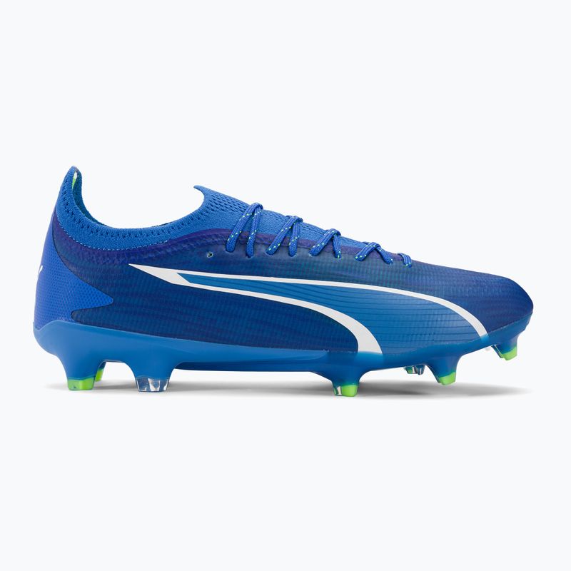 PUMA Ultra Ultimate FG/AG férfi futballcipő ultra kék/puma fehér/pro zöld 2