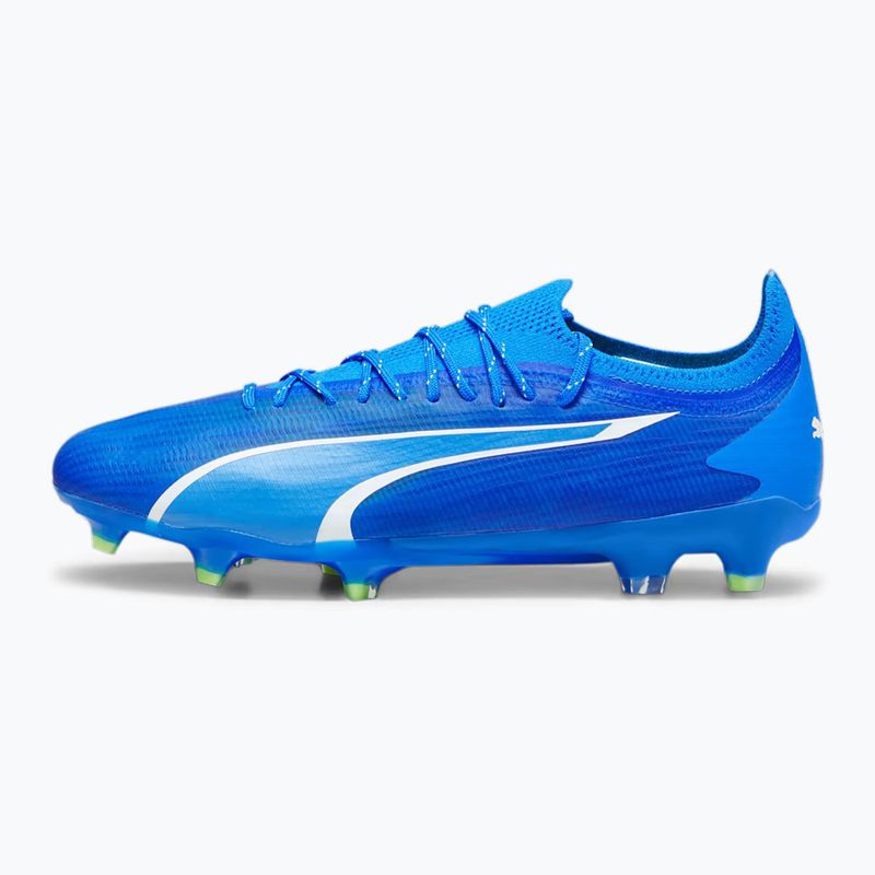 PUMA Ultra Ultimate FG/AG férfi futballcipő ultra kék/puma fehér/pro zöld 7