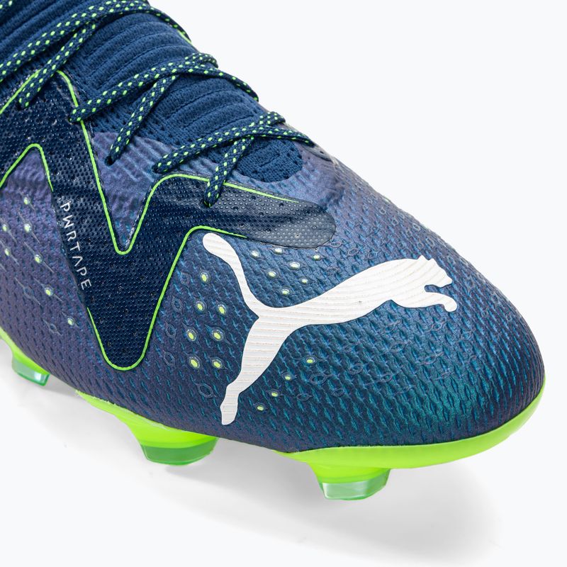 PUMA Ultimate FG/AG férfi futballcipő perzsa kék/puma fehér/pro zöld 7