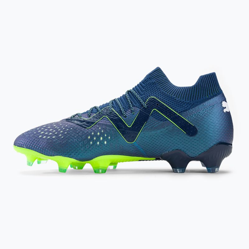 PUMA Ultimate FG/AG férfi futballcipő perzsa kék/puma fehér/pro zöld 10