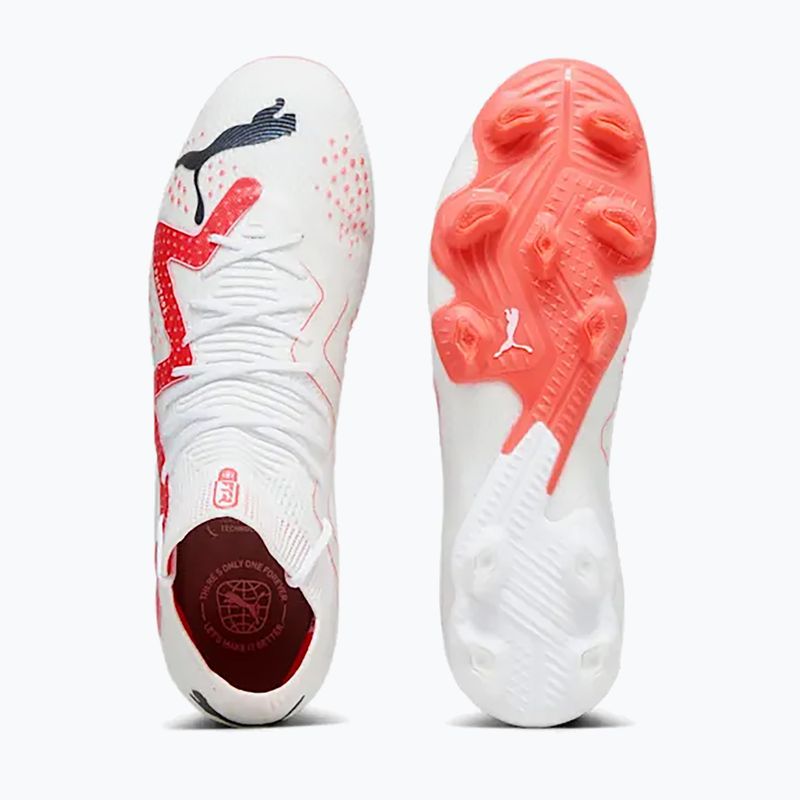 PUMA Ultimate FG/AG férfi futballcipő puma fehér/puma fekete/tűz orchidea 16