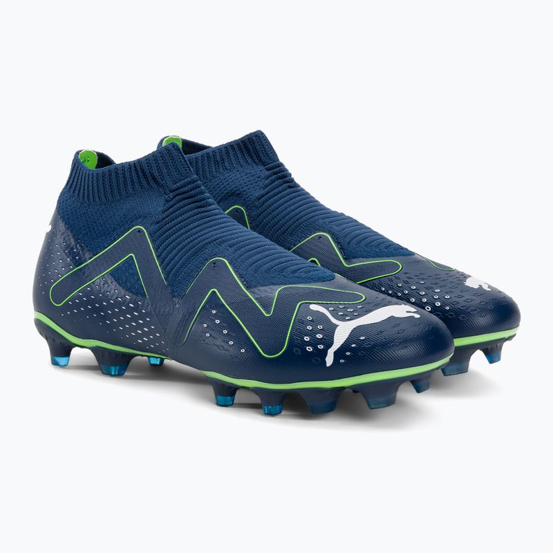 PUMA Future Match+ Ll FG/AG férfi futballcipő perzsa kék/puma fehér/pro zöld 5