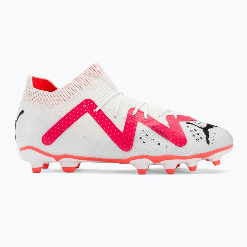 PUMA Future Pro FG/AG Jr gyermek focicipő puma fehér/puma fekete/tűz orchidea 2