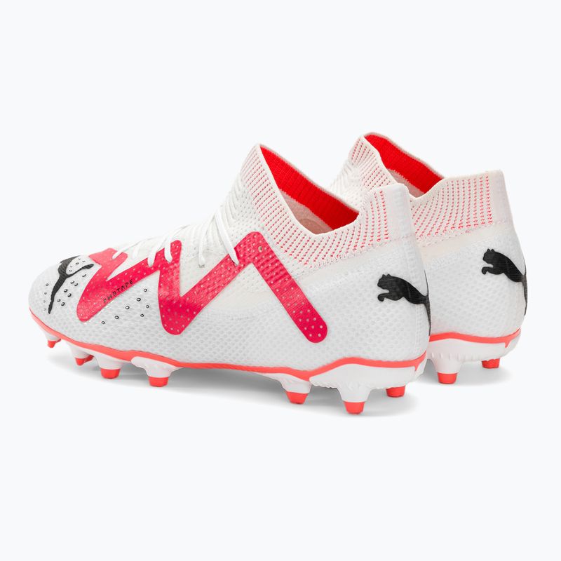 PUMA Future Pro FG/AG Jr gyermek focicipő puma fehér/puma fekete/tűz orchidea 3