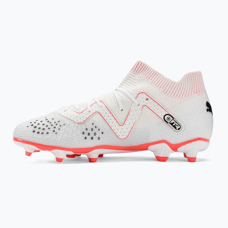 PUMA Future Pro FG/AG Jr gyermek focicipő puma fehér/puma fekete/tűz orchidea 9