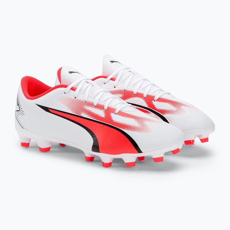 Férfi futballcipő PUMA Ultra Play FG/AG puma fehér/puma fekete/tűz orchidea 4