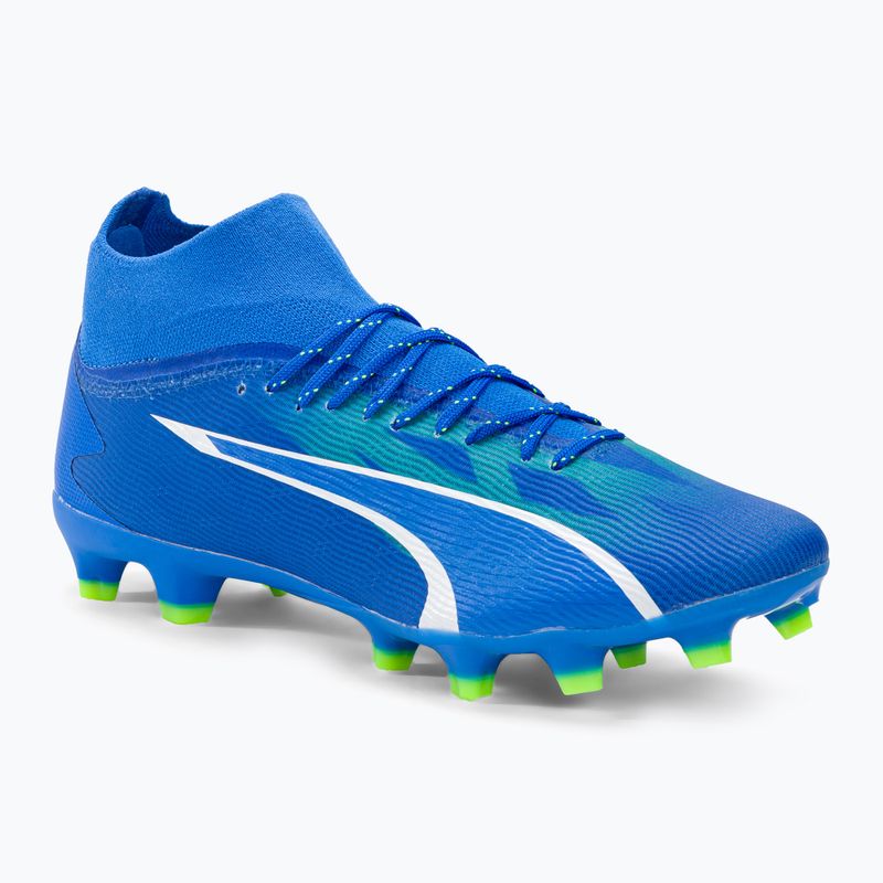 PUMA Ultra Pro FG/AG férfi futballcipő ultra kék/puma fehér/pro zöld