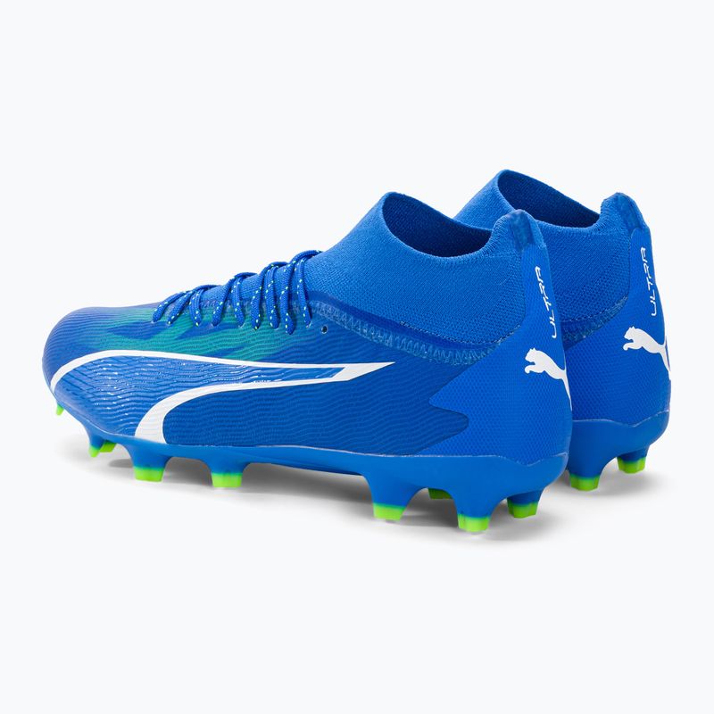 PUMA Ultra Pro FG/AG férfi futballcipő ultra kék/puma fehér/pro zöld 3